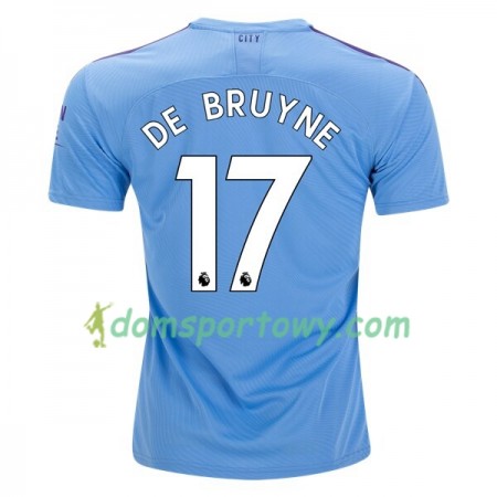 Koszulka Manchester City De Bruyne 17 Domowe Koszulki Piłkarskie 2019-2020 Krótki Rękaw 